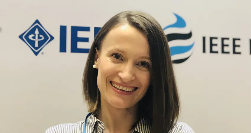DPhil candidate Arta Cika who was named one of the 'TechWomen100' of 2019 by WeAreTechWomen from a shortlist of over 200 women working in technology