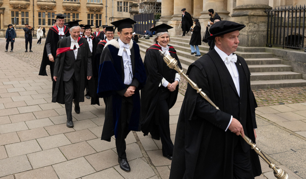 Professor Thomas Adcock admitted as Senior Proctor at University of Oxford