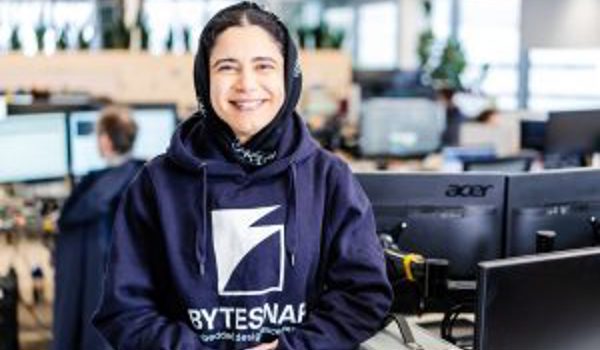 Alumni Magda Abdelbasit Abbas, now an electronics engineer at electronics consultancy  ByteSnap Design. Image courtesy EMS NOW