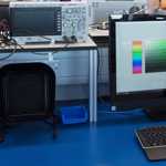 Computer in an electrical lab