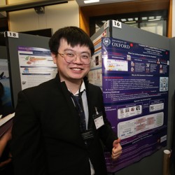 Oxford Engineering DPhil Student Fenglin Liu doing an outreach event
