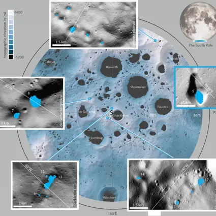 Moon Crater, Satellite image