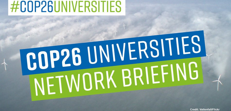 COP26 Universities Network Briefing Poster