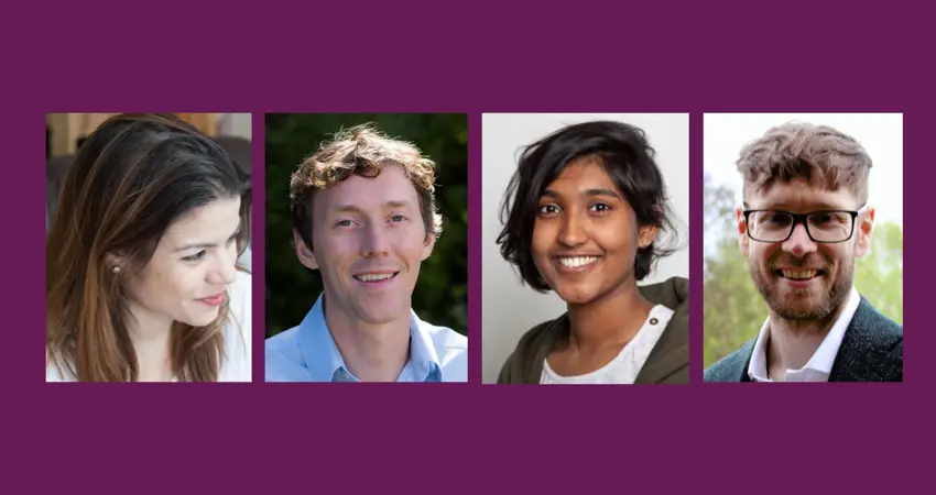 L to R: Konstantina Vogiatzaki, Chris Proctor, Malavika Nair, Luke Doherty