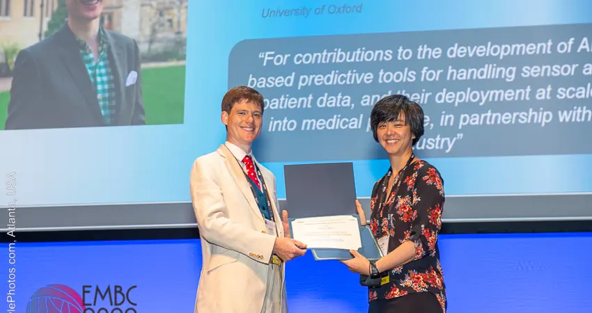 David Clifton accepting his award