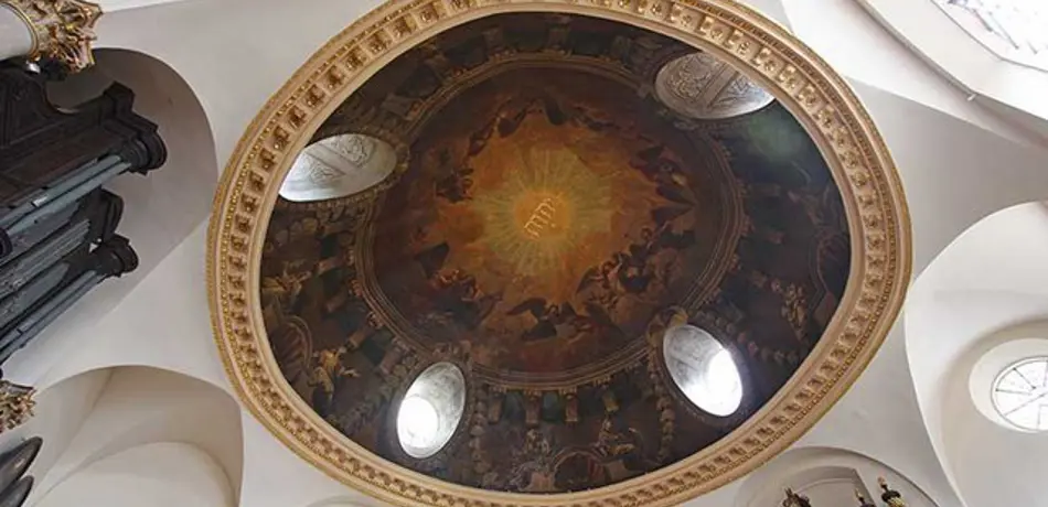 The dome of St Mary Abchurch, Abchurch Lane, London EC4