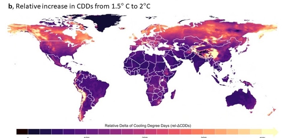 ‘Cooling Degree Days,’ or CDDs are used in research and weather forecasting to help quantify the heat exposure or need for cooling. 