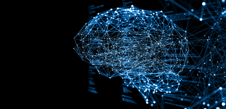 Illustration of neural network in brain