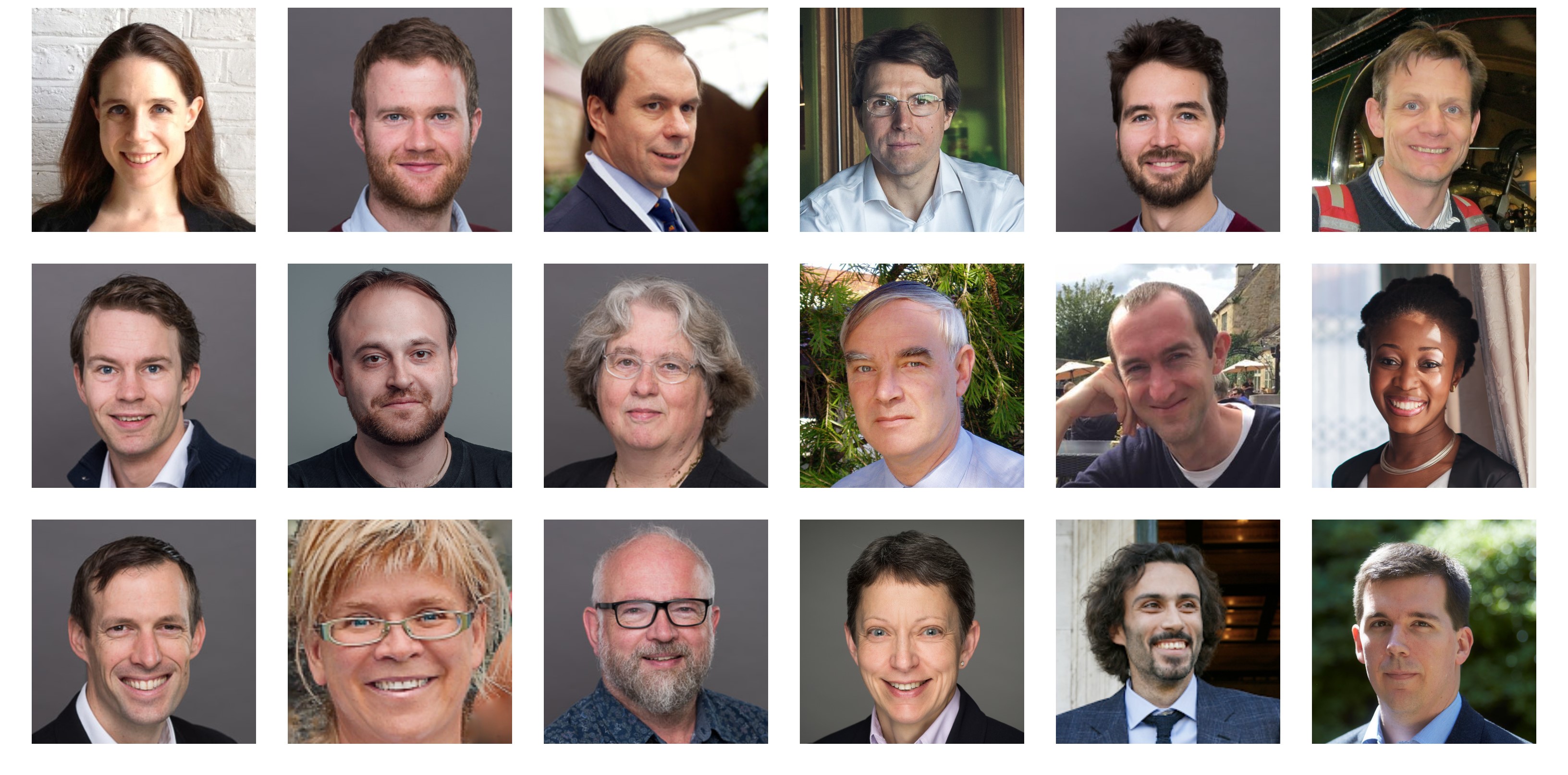 collage of members of staff