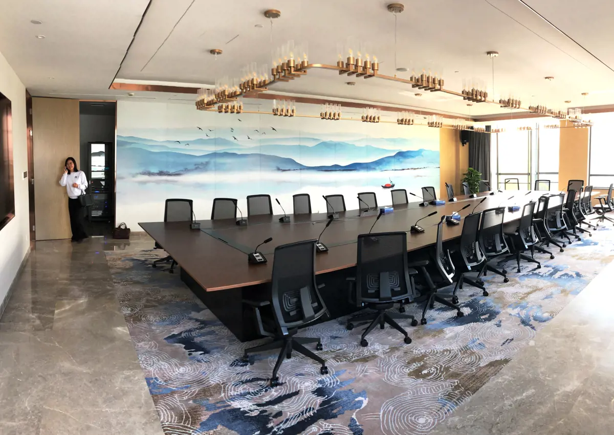 A meeting room inside the Oxford-Suzhou Centre for Advanced Research, known as OSCAR, in Suzhou Industrial Park (SIP) in eastern China
