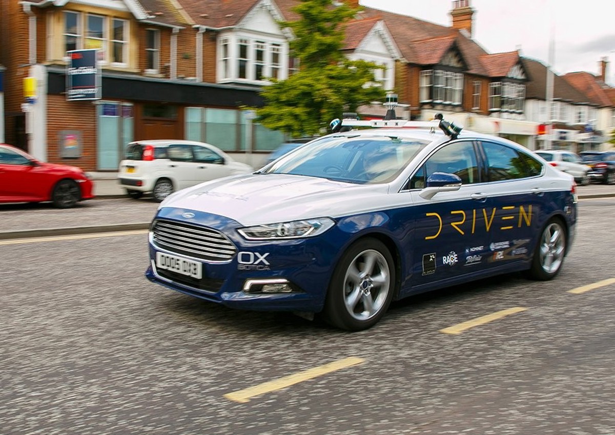 A DRIVEN consortium autonomous car in trials in Hounslow, London