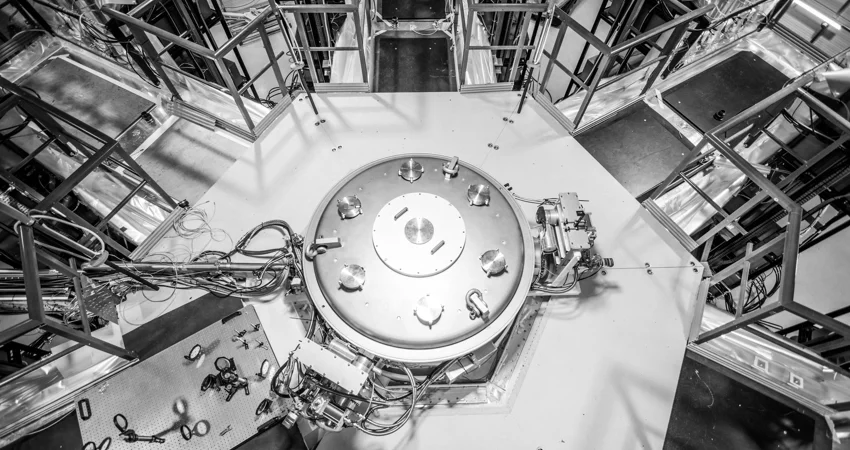 Machine 3, the world's largest device researching inertial fusion energy, at Department spinout First Light Fusion