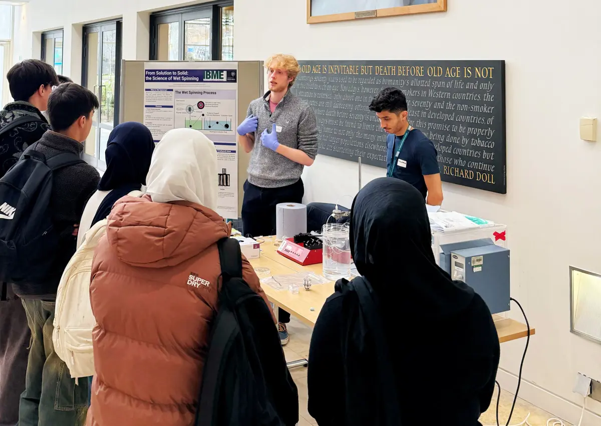 Alexander Witt doing a Demonstration at the IBME Open Day