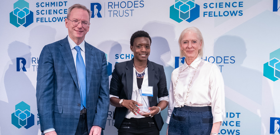 Gladys Ngetich collects award as 2019 Schmidt Science Fellow