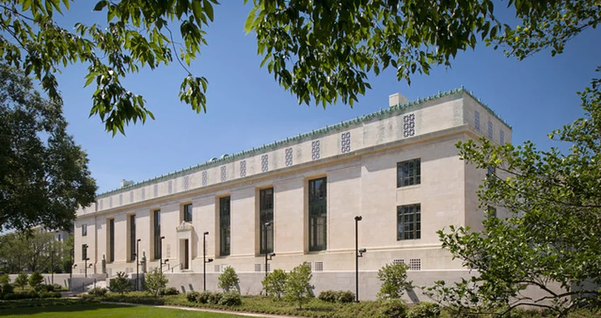 National Academy of Sciences building, located in Washington, D.C., photo by Maxwell MacKenzie