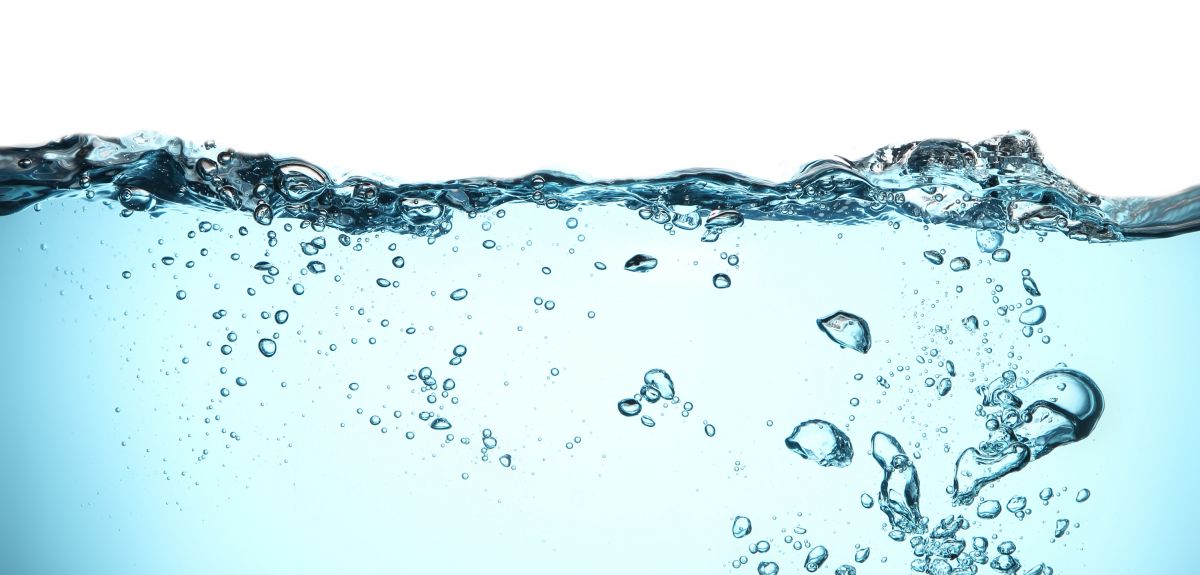 Stock image of bubbles in liquid