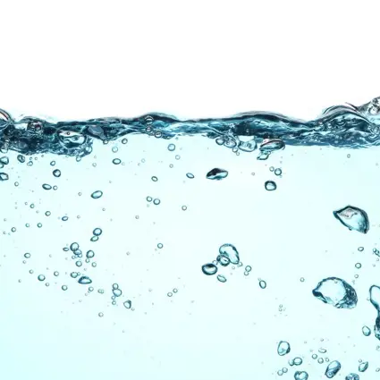 Stock image of bubbles in liquid