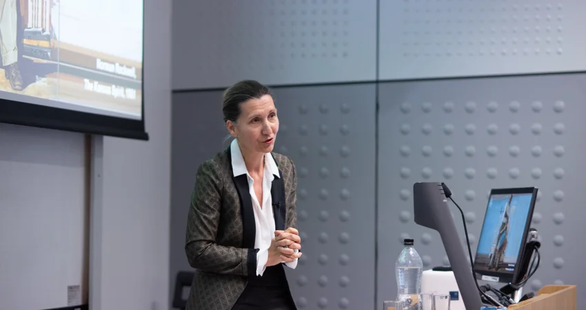 Sophie Mougard, President of the École nationale des ponts et chaussées, presents at the 2019 Engineering Science Lubbock Lecture on 'Engineering at the Crossroads'