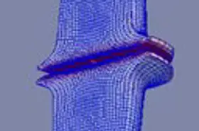 Blue computer generated graph