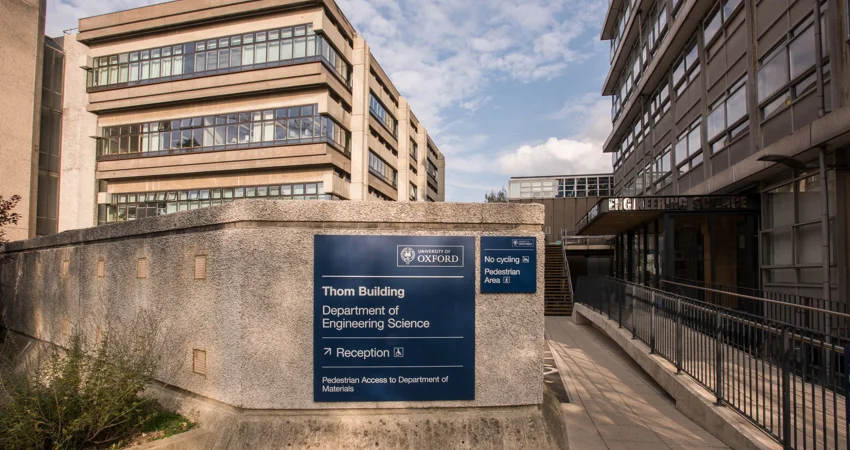 Entrance of the Department of Engineering Science's Thom Building