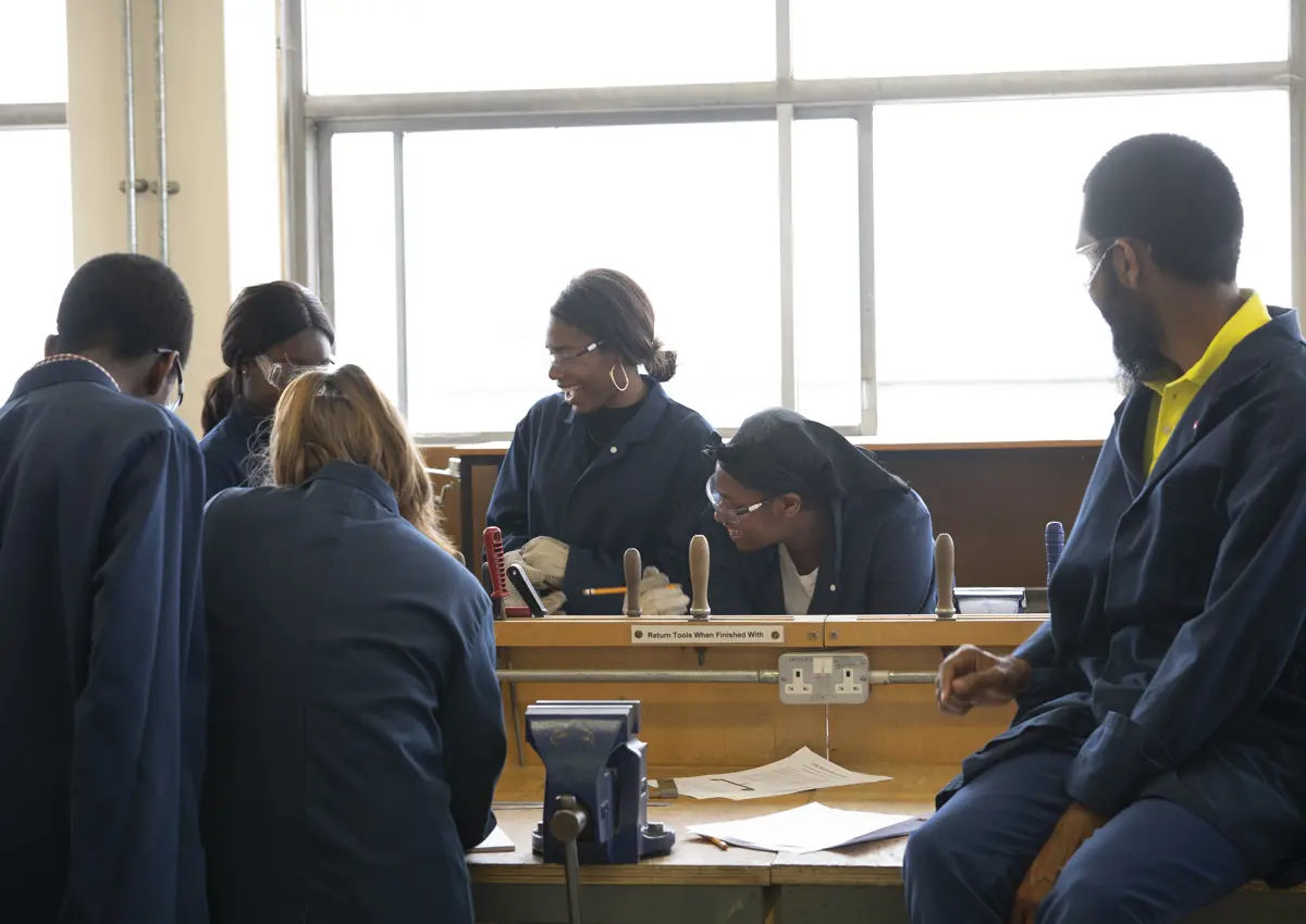 Participants of the UNIQ Summer School 2019 taking part in workshop, image by William Parry, Wadham College