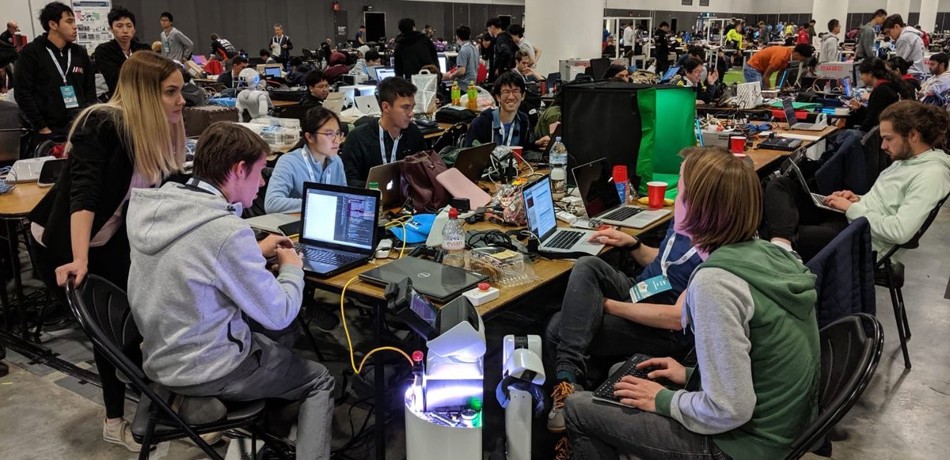 Oxford Robotics Institute Team ORIon in Sydney at the RoboCup contest in 2019