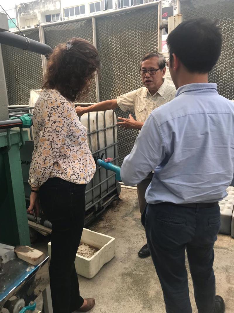 Site visit to the food waste recycling facility at Petaling Jaya