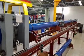 Large metal cylinders