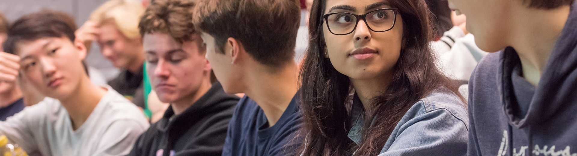 Students in lecture theatre