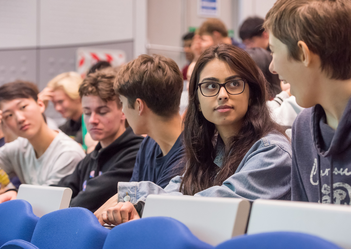 Students in lecture theatre