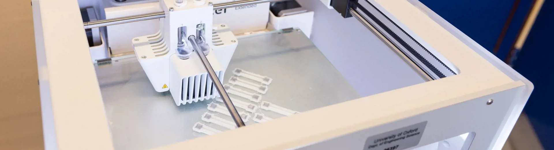 View from above of large 3D printer