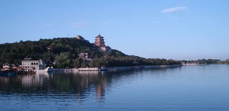 Longevity Hill in lake