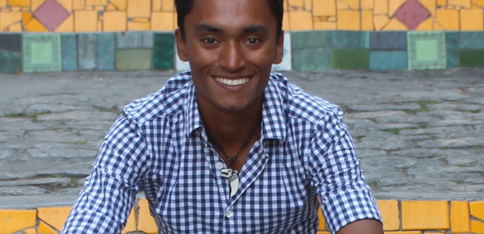 Close up of young man smiling