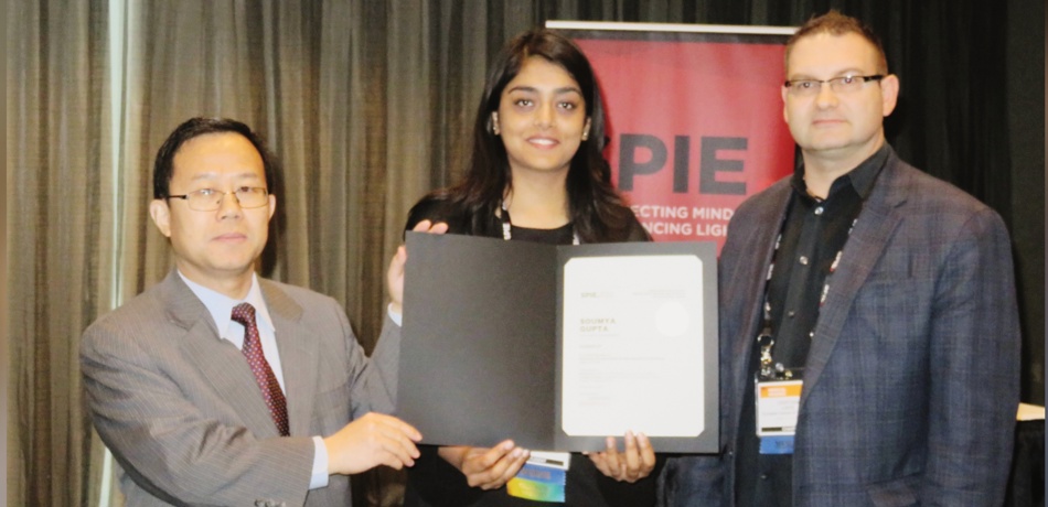 Soumya Gupta receives Runner-up award at SPIE Medical Imaging conference 2020