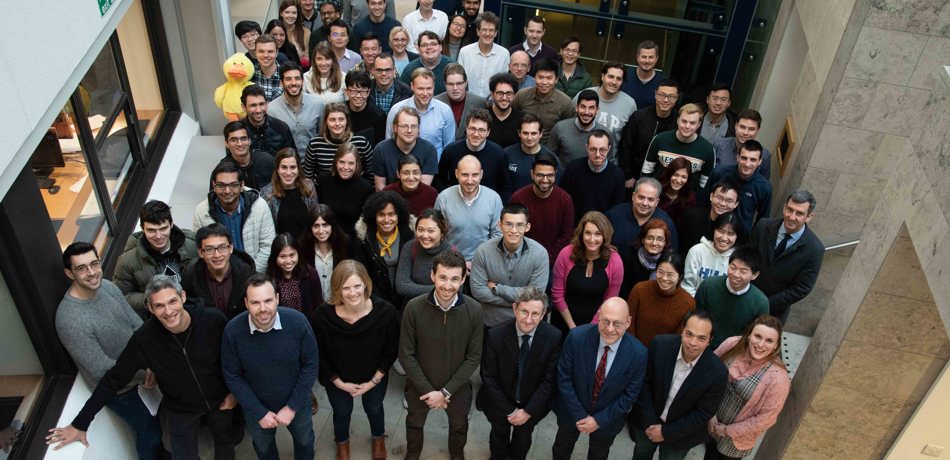 Photo of the solid mechanics group from above