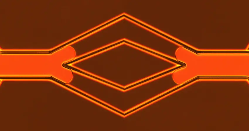 A defect confinement channel created with laser microfabrication and inspired by microfluidics