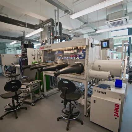 Glove box in lab