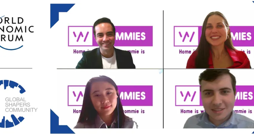 Screenshot from World Economic Forum Hackathon showing Selena Milanovic