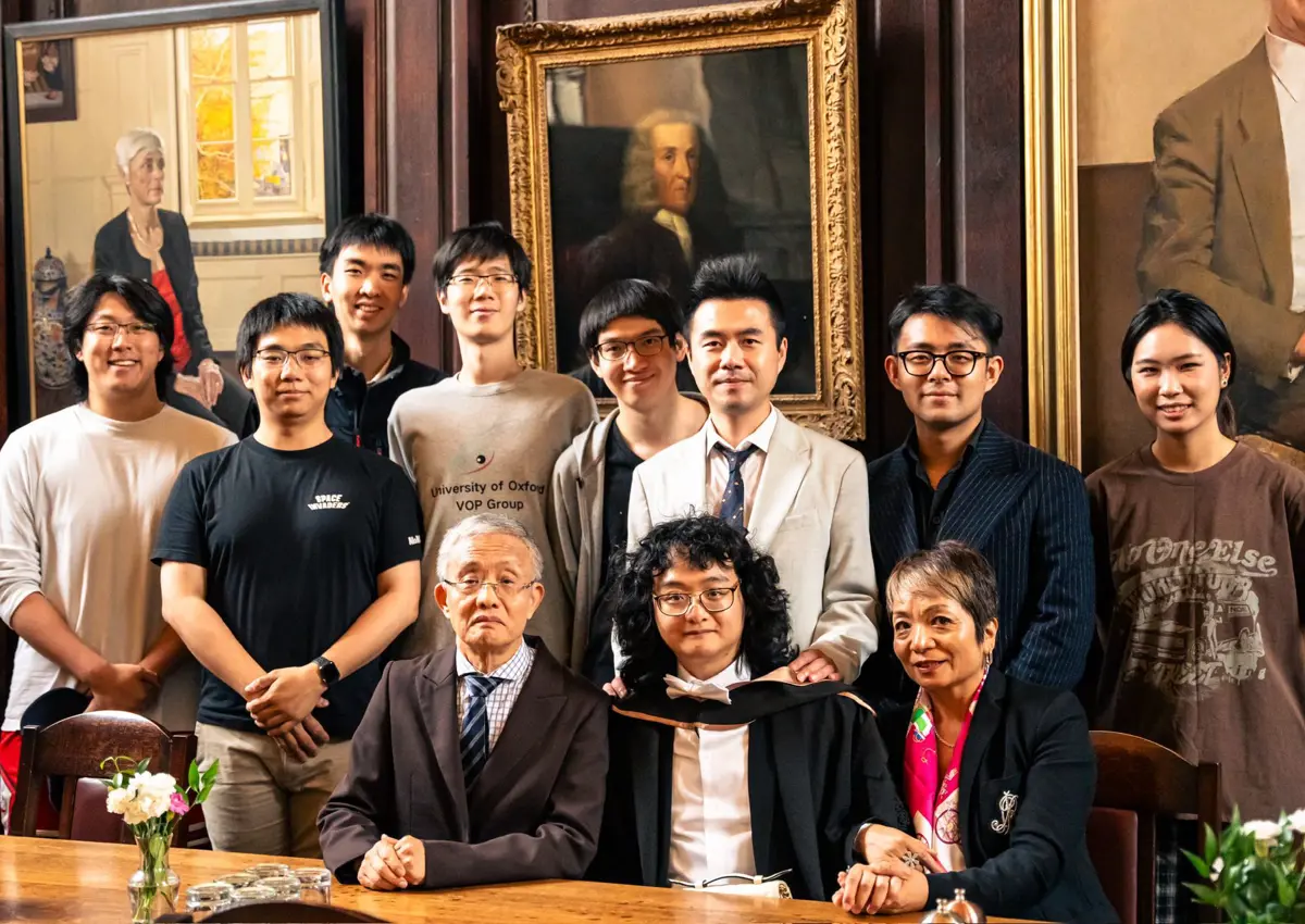 An Aloysius Wang (Lou) with family members