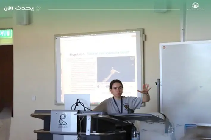 photo of Mailys Buquet during her lecture