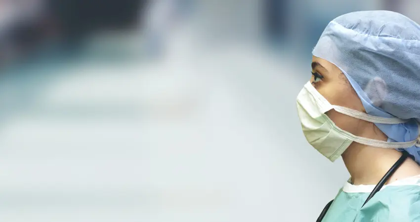 Doctor Wearing mask and gown