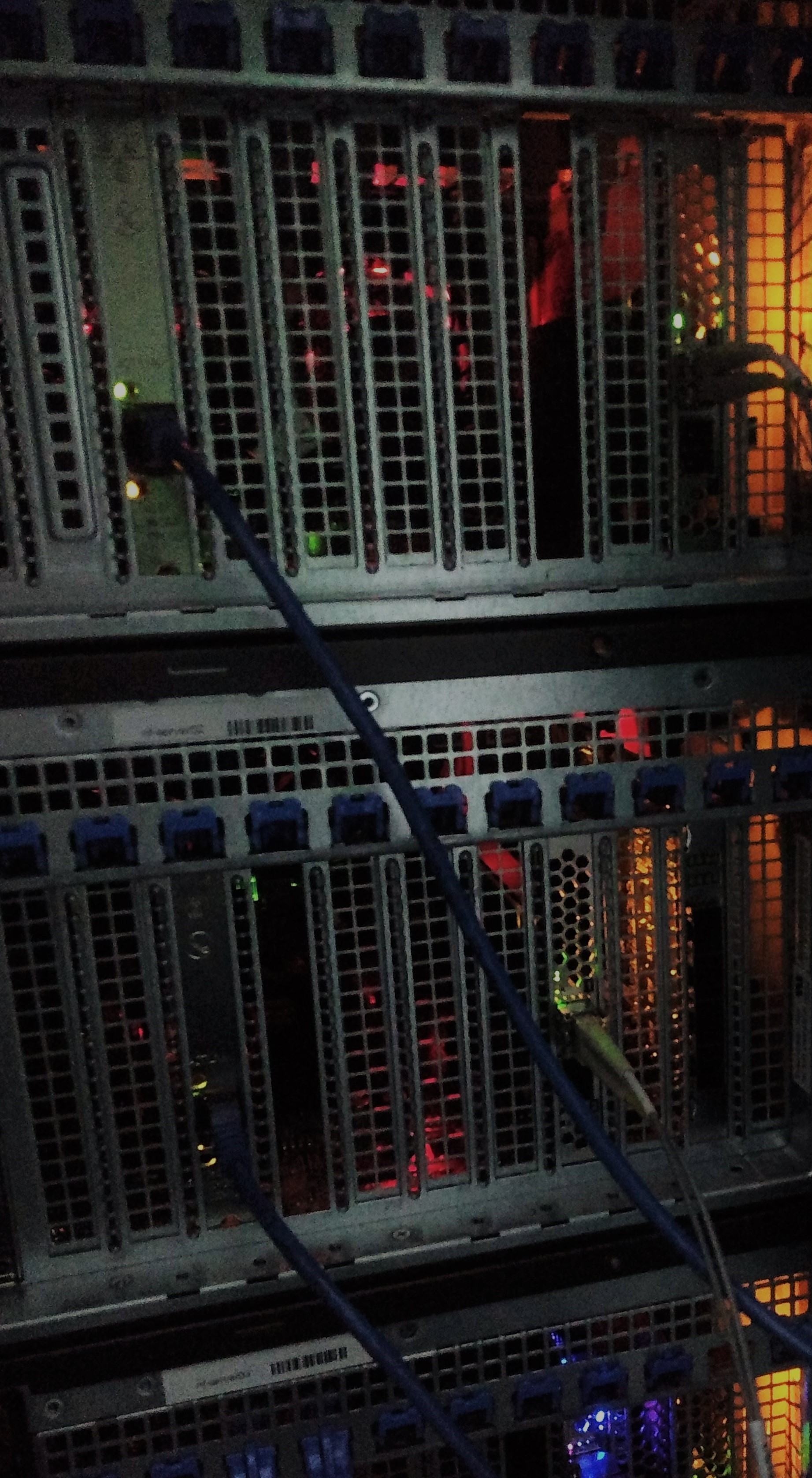 The back of a server