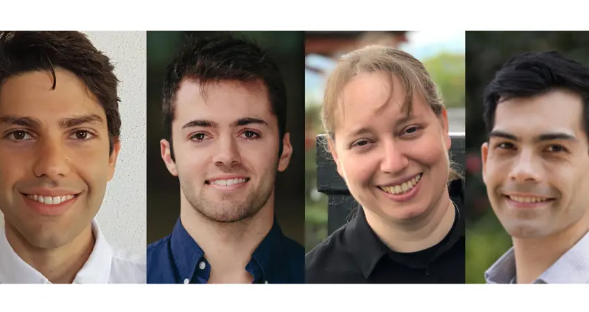 Collage of four new academics in 2020