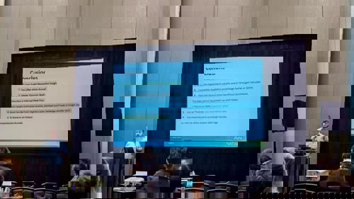 Tom presenting the paper at the 2025 American Institute of Aeronautics and Astronautics (AIAA) Aviation Forum in Las Vegas