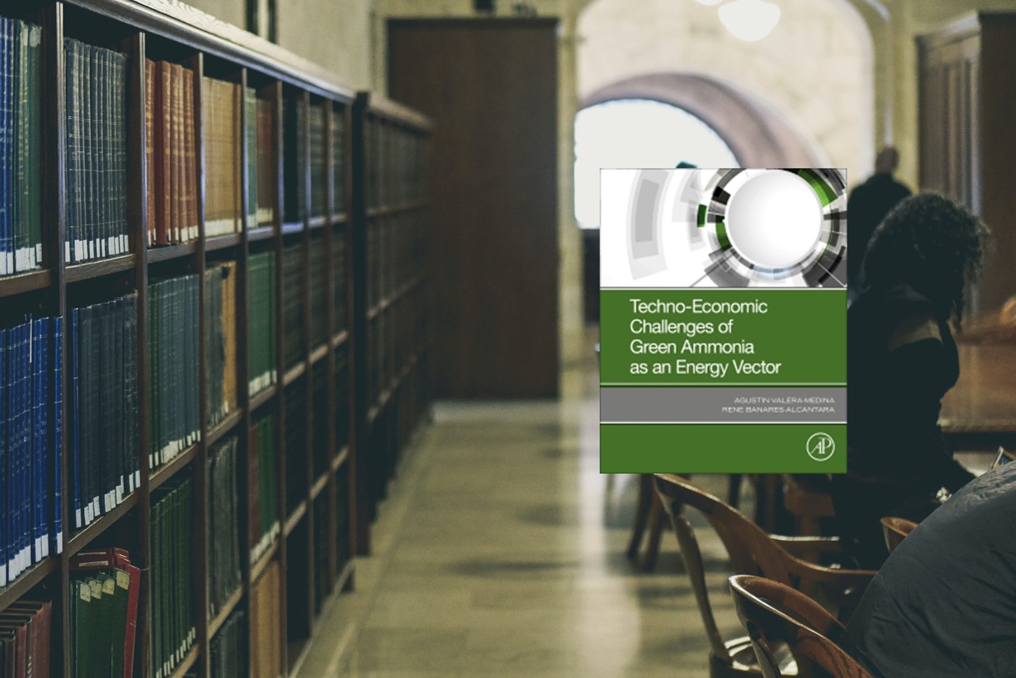 Book cover in library