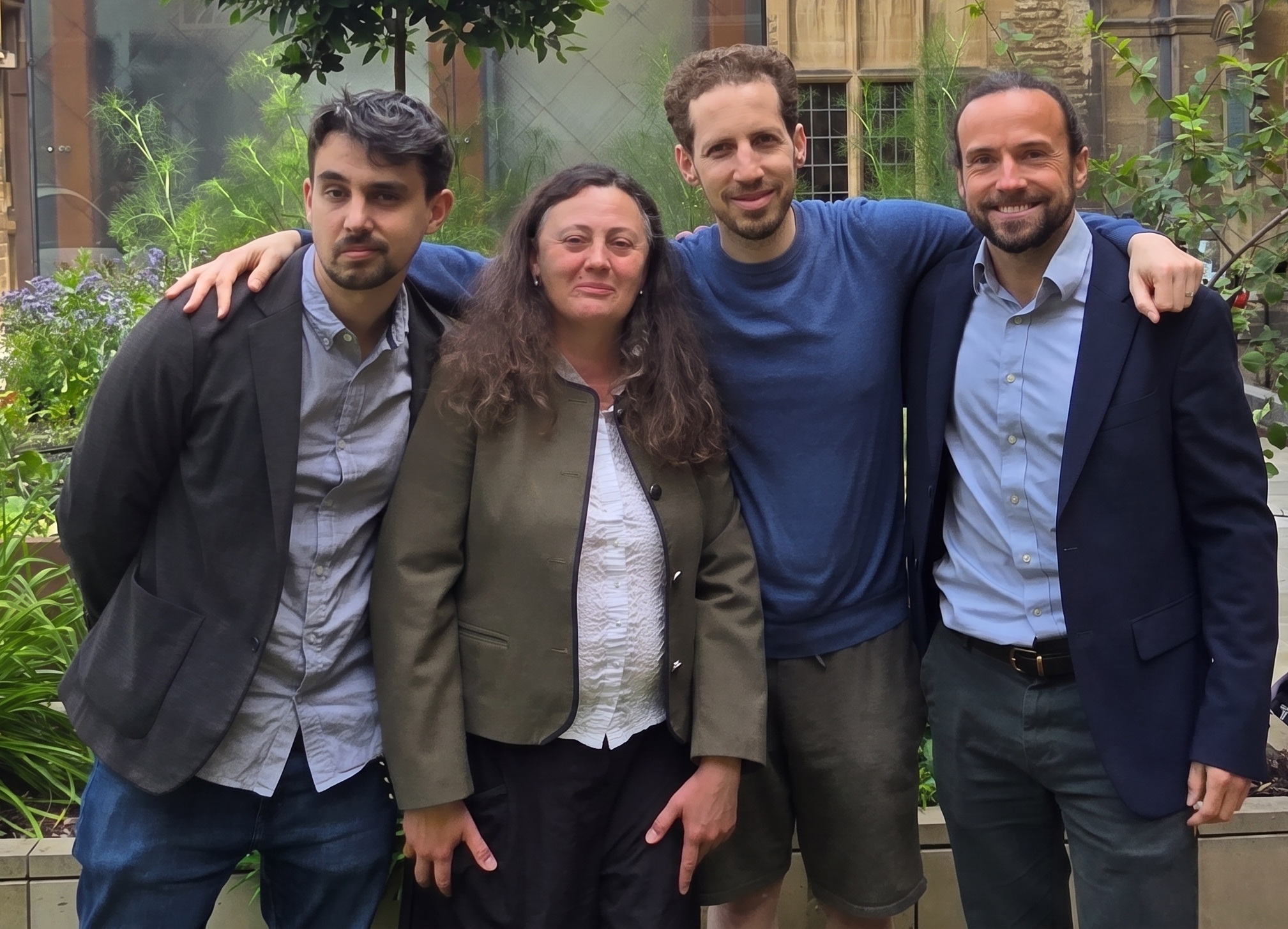 Left to right: Antoine Cully (Imperial College London), Ani Calinescu, Shimon Whiteson (both Department of Computer Science, Oxford), Jakob Foerster (Department of Engineering Science, Oxford)