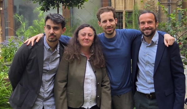 Left to right: Antoine Cully (Imperial College London), Ani Calinescu, Shimon Whiteson (both Department of Computer Science, Oxford), Jakob Foerster (Department of Engineering Science, Oxford)