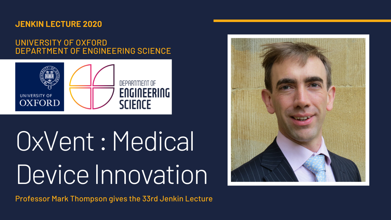 Jenkin Lecture 'Oxvent' Professor Mark Thompson
