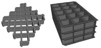 Morphing grid structures