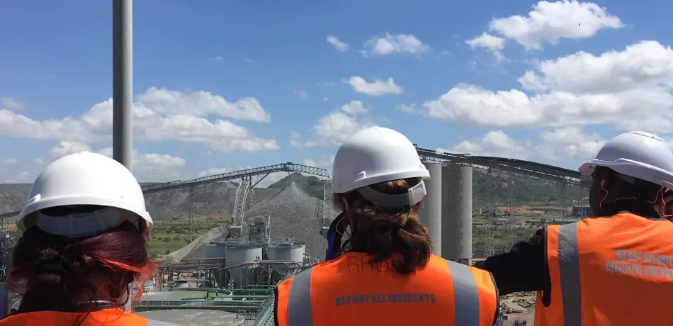 photo of engineers in mine